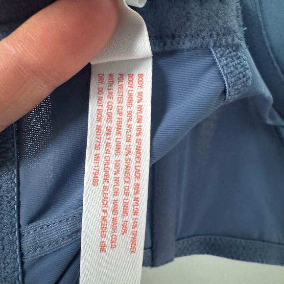 🤍💙NWOT Colsie from Target Blue Jean Lace Trim Cropped Corset Bustier Bralette 💙🤍 - Picture 6 of 7